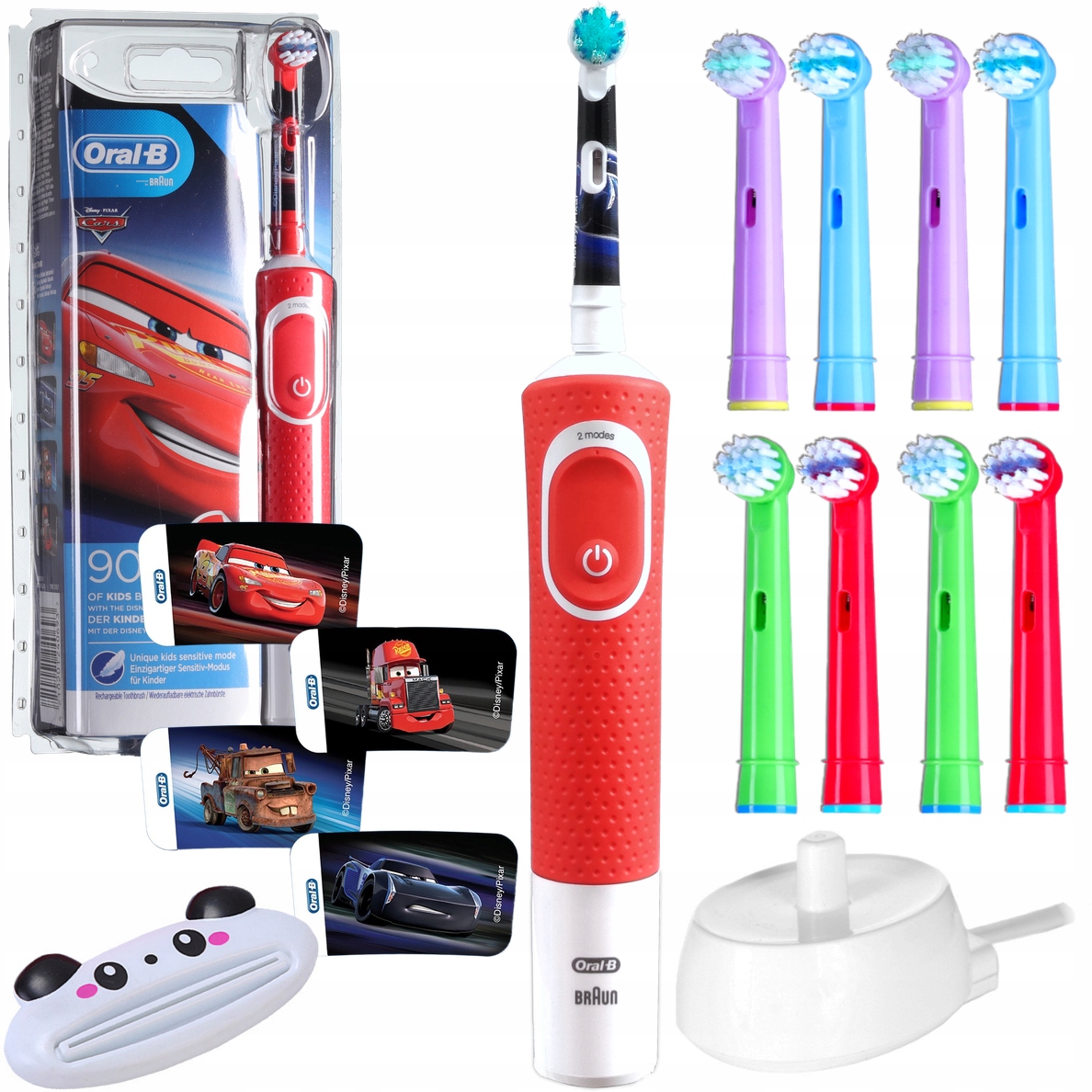 Elektrická zubná kefka Oral-B vitality Braun Cars pre deti Vitality 100 KIDS + 2 ďalšie produkty